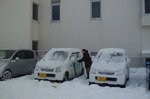 車の雪落とし